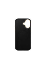 iPhone 16 Plus Kılıf M-safe Şarj Özellikli Karbon Fiber Görünümlü Zore Antina Kapak - Siyah-Gri Siyah-Gri