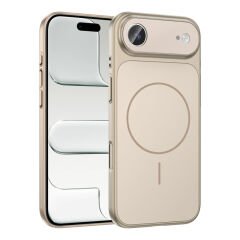 iPhone 17 Air Kılıf Zore M-Safe Şarj Özellikli Kamera Korumalı Formen Kılıf Gümüş