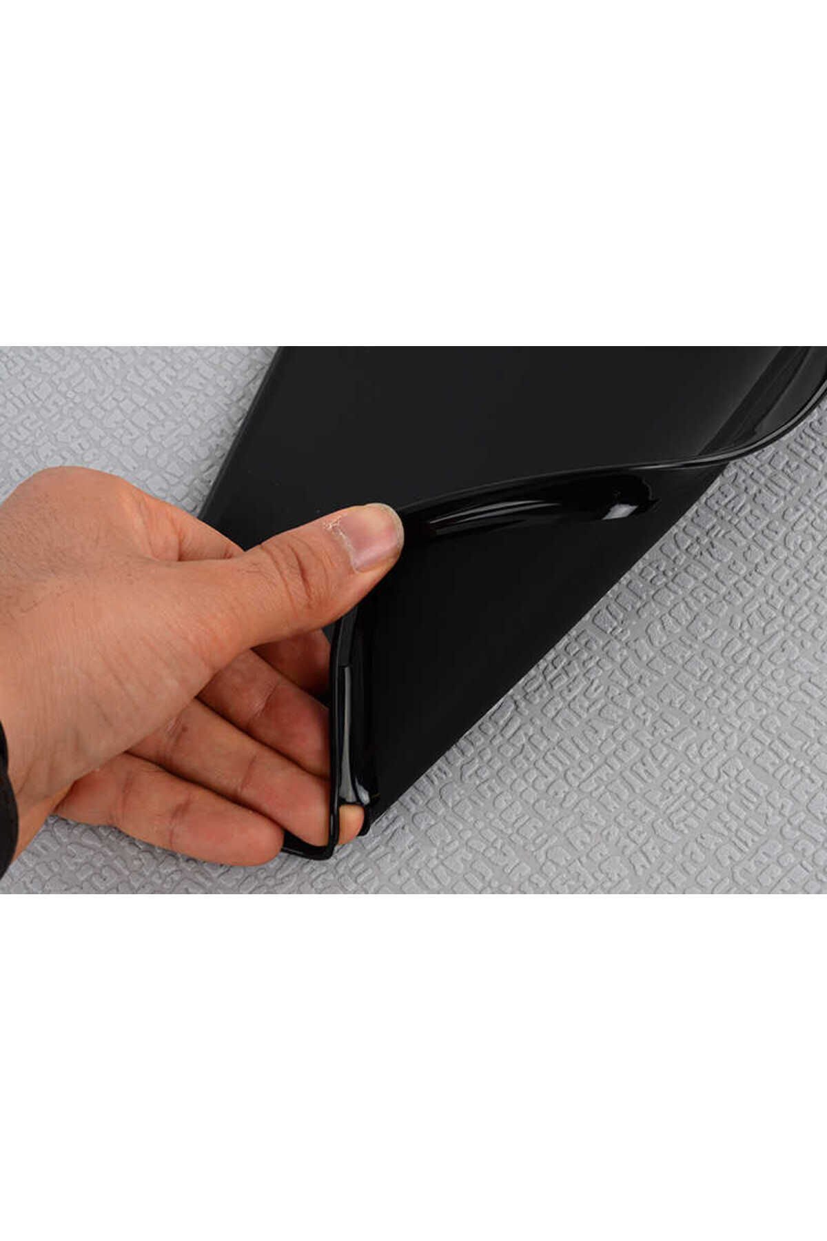 Galaxy Tab A 10.1 (2019) T510 Kılıf Uyumlu HRMN Tablet Süper Silikon Kapak-Siyah Siyah