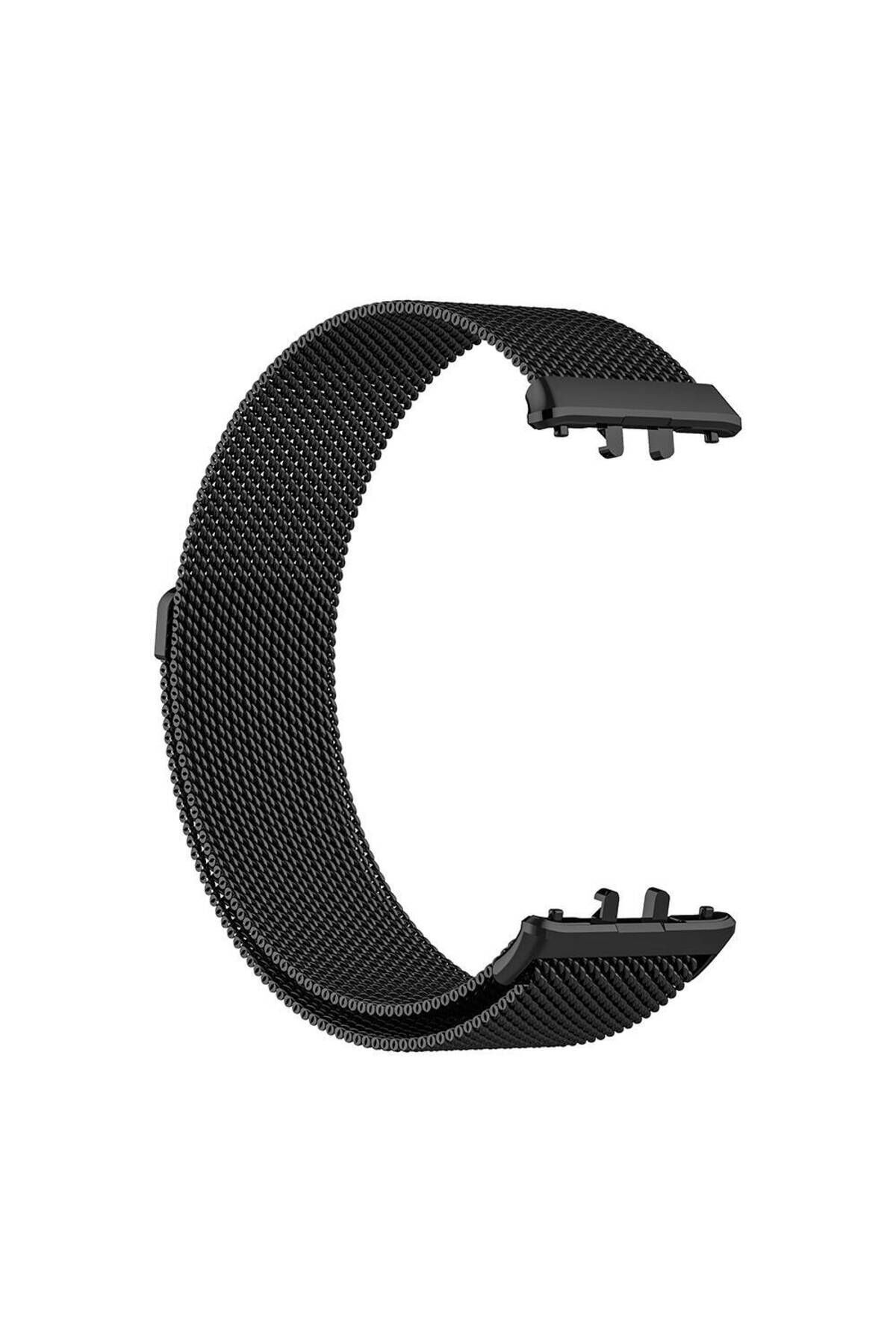 Galaxy Fit 3 BSAY- KRD-01 Metal Kordon-Gümüş Siyah