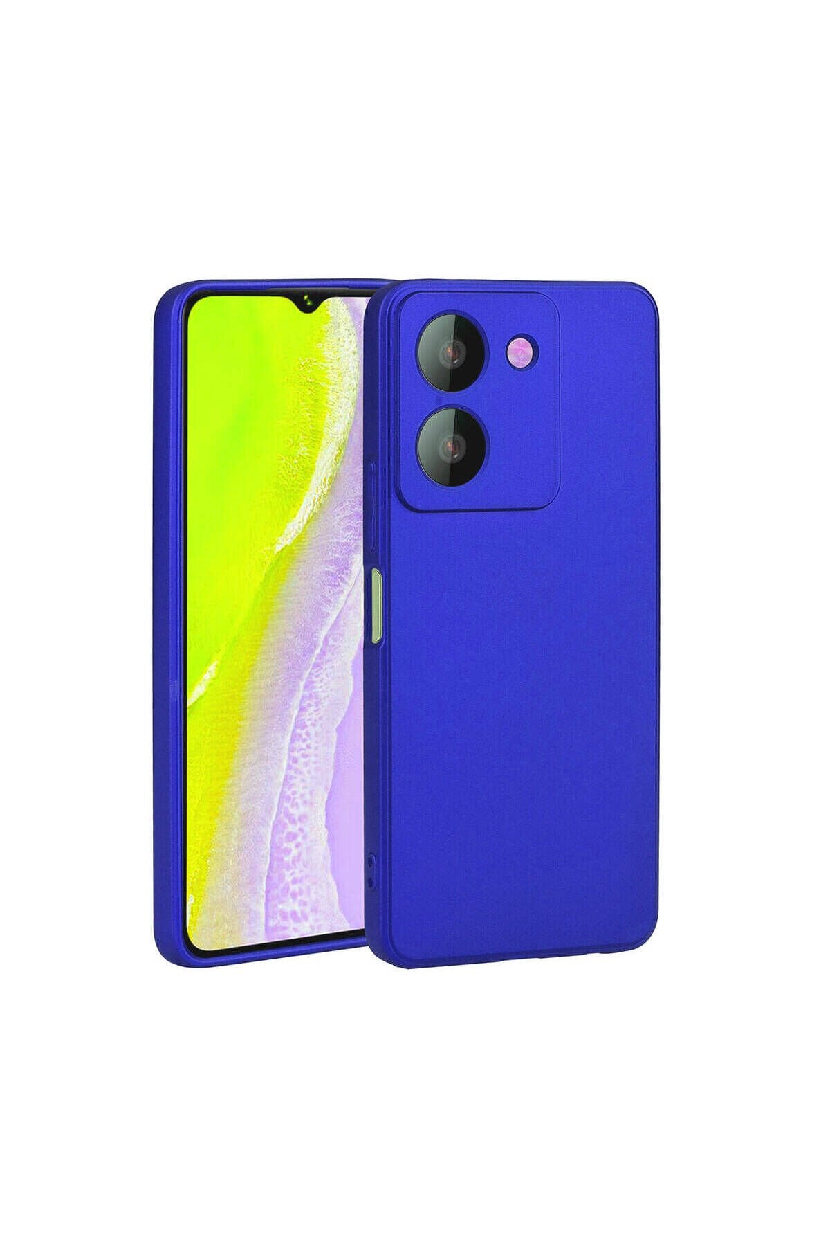 Vivo Y36 4G Kılıf GZST Premier Silikon Kapak - Saks Mavi Saks Mavi