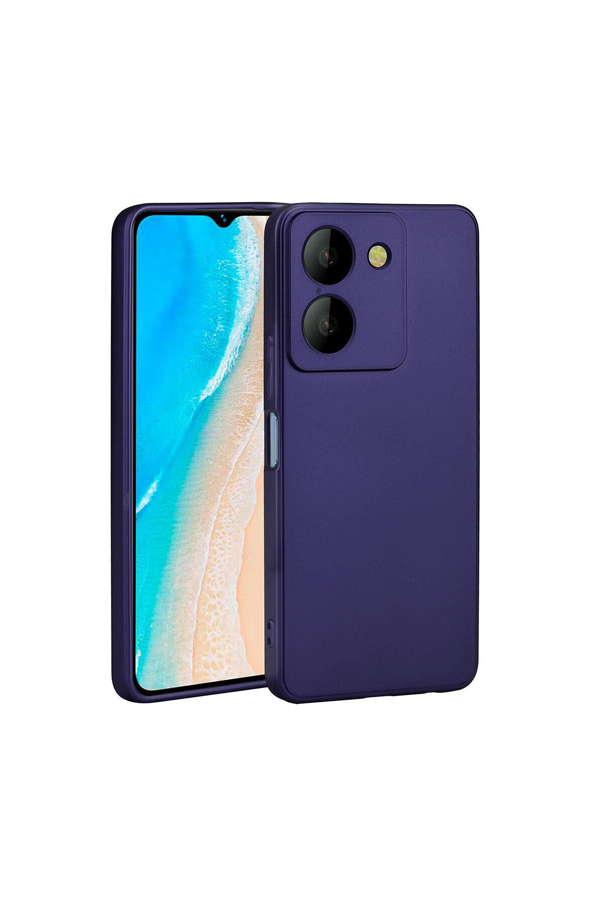 Vivo Y36 4G Kılıf GZST Premier Silikon Kapak - Saks Mavi Saks Mavi