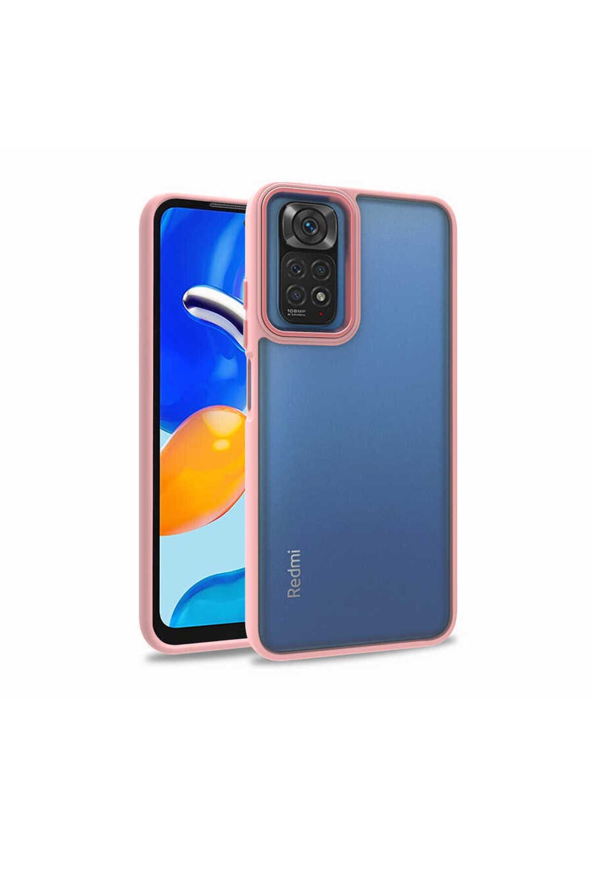Redmi Note 11S Global Kılıf BSAY Flora Kapak - Rose Gold