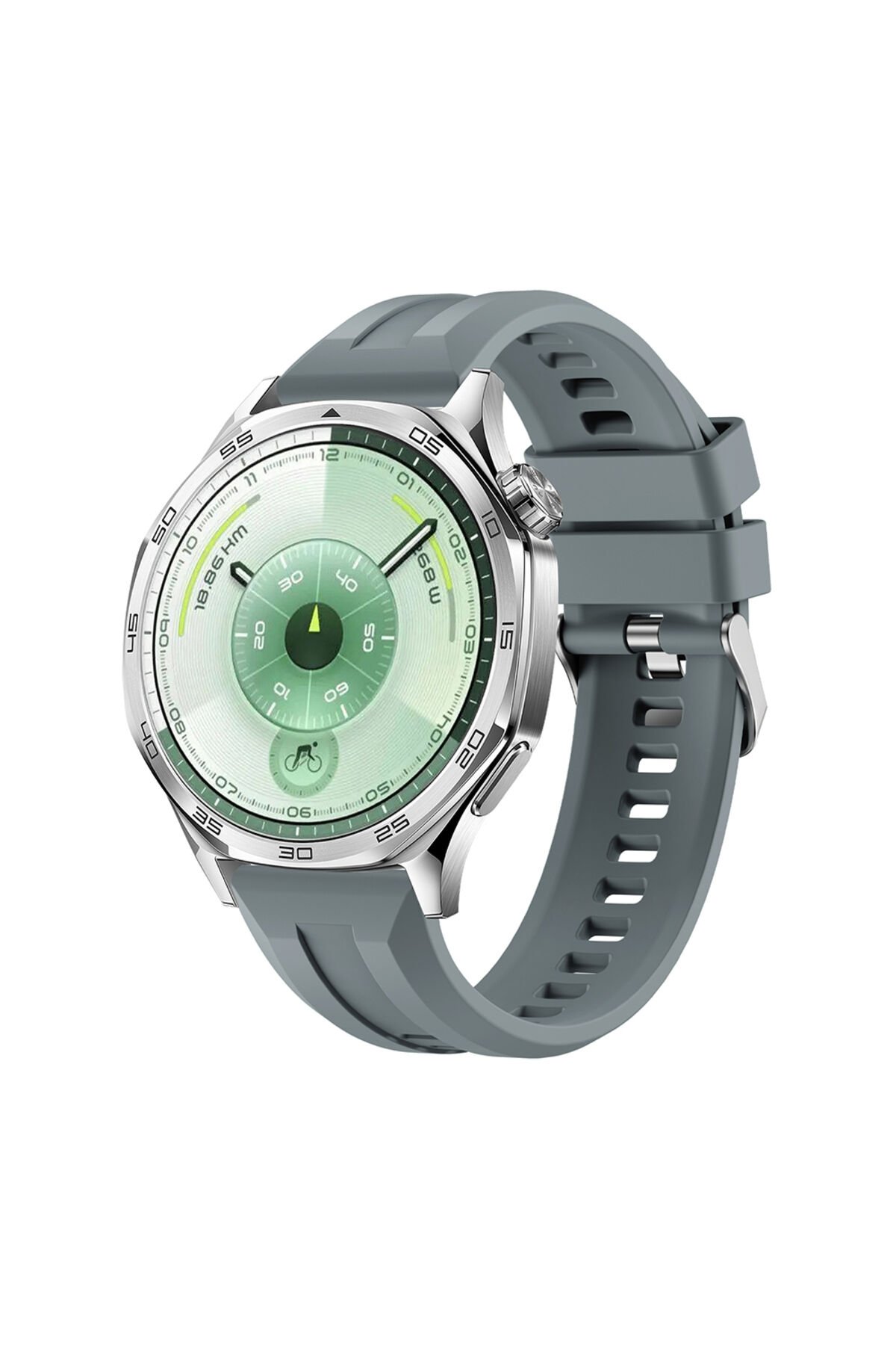 Huawei Watch GT 3 46mm BSAY KRD-148 Silikon Kordon - Koyu Gri
