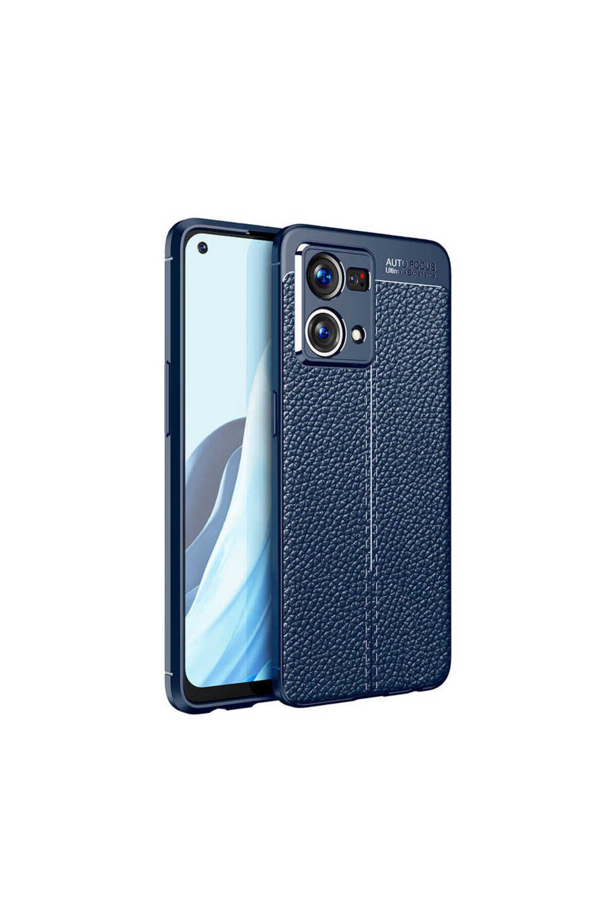 Reno 7 4G Kılıf BSAY Niss Silikon Kapak - Siyah Siyah