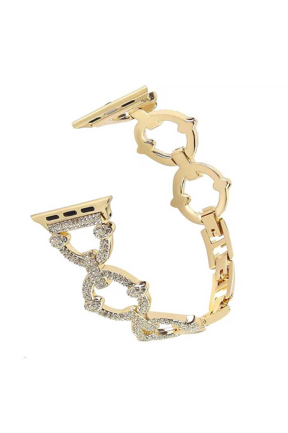 Watch 40mm Uyumlu KRD-57 Metal BSAY Kordon-Rose Gold