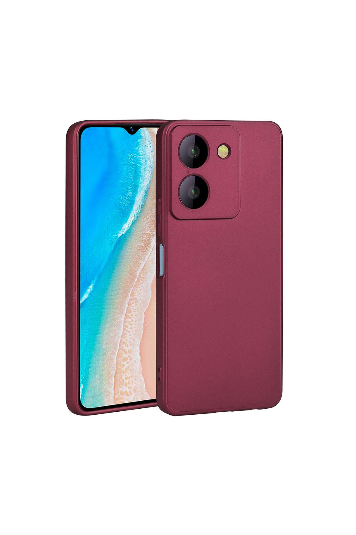 Vivo Y36 4G Kılıf SBT Premier Silikon Kapak - Mürdüm Mürdüm