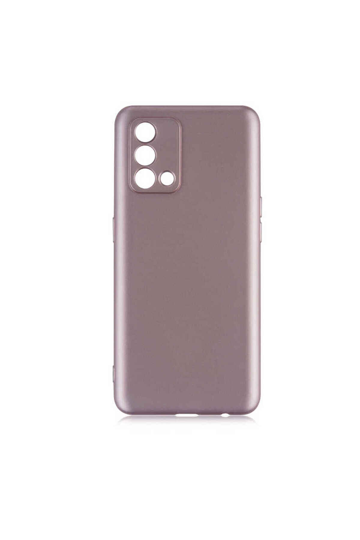 A74 4G Kılıf BSAY Premier Silikon Kapak - Kırmızı Rose Gold