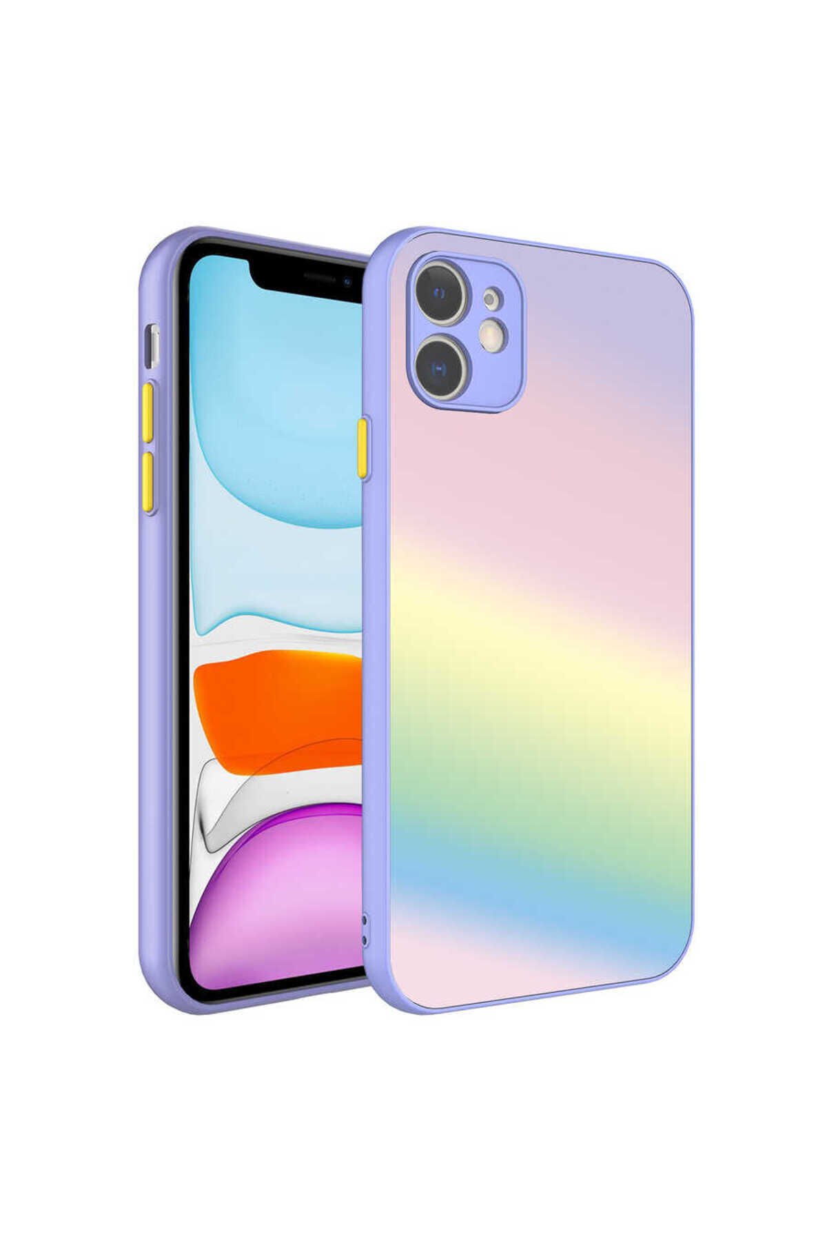 iPhone 11 Uyumlu Kamera Korumalı Renkli THTTerli BSAY X-Cam Kılıf-NO14 No7