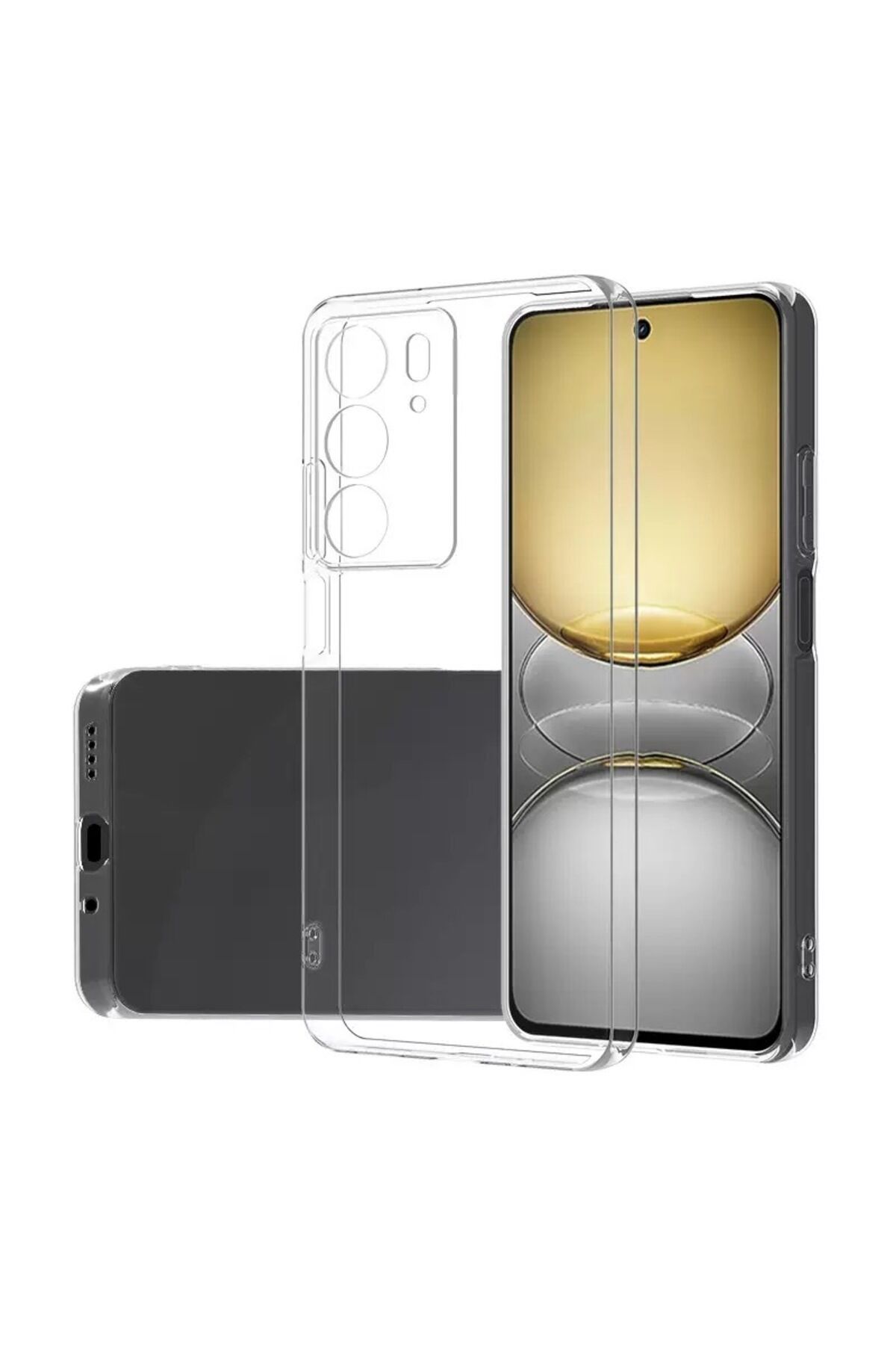 Realme C75 Kılıf BSAY Süper Silikon Kapak - Şeffaf