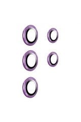 Galaxy S23 Ultra Uyumlu ASMA Kamera Koruyucu Cam Filmi-Mor Mor