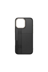 iPhone 16 Pro Max Kılıf M-safe Şarj Özellikli Karbon Fiber Görünümlü Zore Antina Kapak - Gri Gri