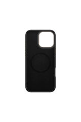 iPhone 16 Pro Max Kılıf M-safe Şarj Özellikli Karbon Fiber Görünümlü Zore Antina Kapak - Gri Gri
