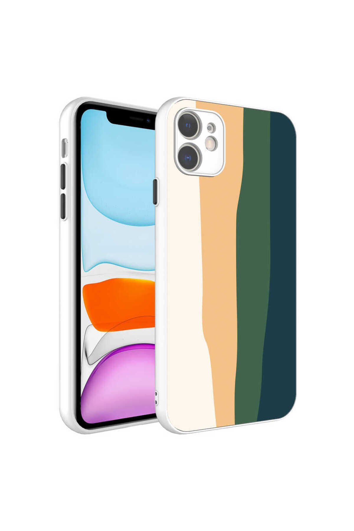 iPhone 11 Uyumlu Kamera Korumalı Renkli THTTerli BSAY X-Cam Kılıf-NO14 No1