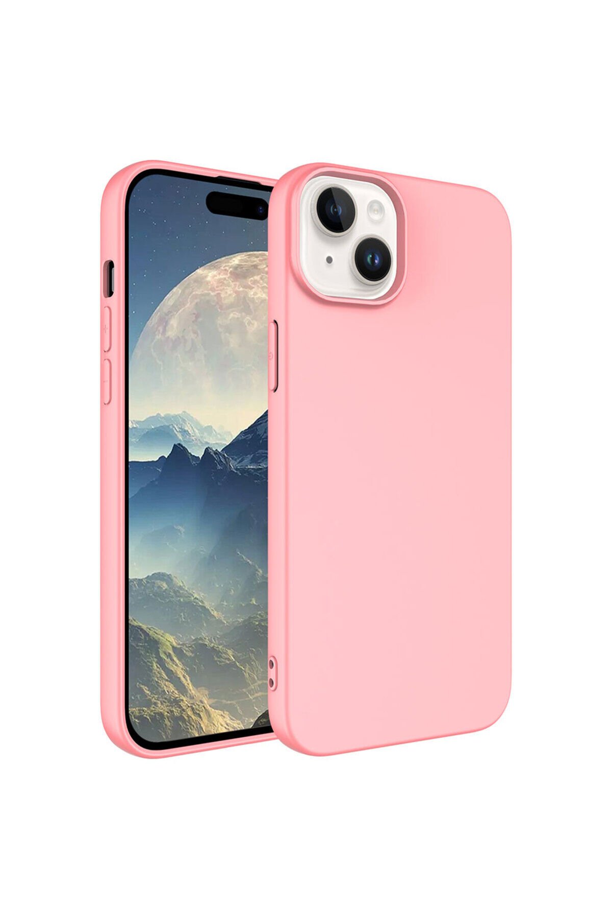iPhone 15 Plus Kılıf BSAY LSR Lansman Kapak - Titanyum Titanyum