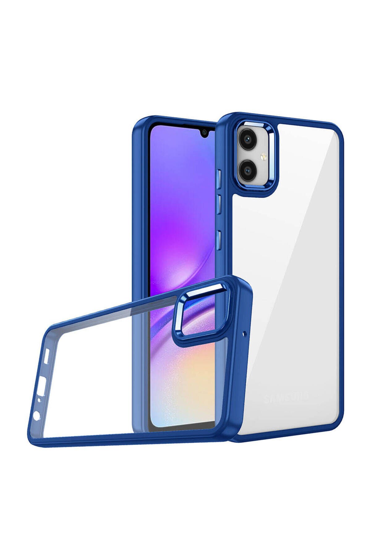Galaxy A05 Kılıf BSAY Flora Kapak - Mavi Mavi