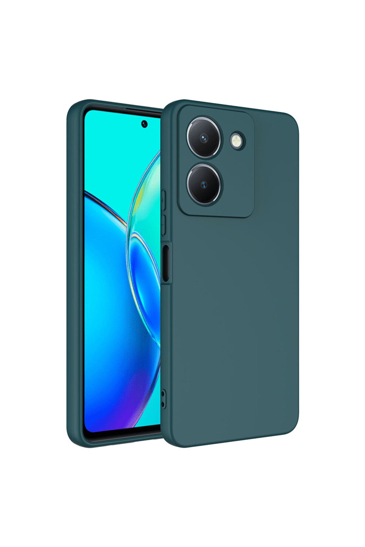 Vivo Y36 4G Kılıf ASMA Mara Lansman Kapak - Koyu Yeşil Koyu Yeşil