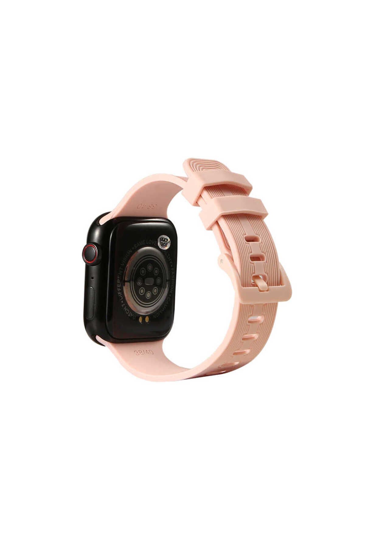 Watch 42mm KRD-23 Uyumlu BSAY Kordon-Gri Pembe
