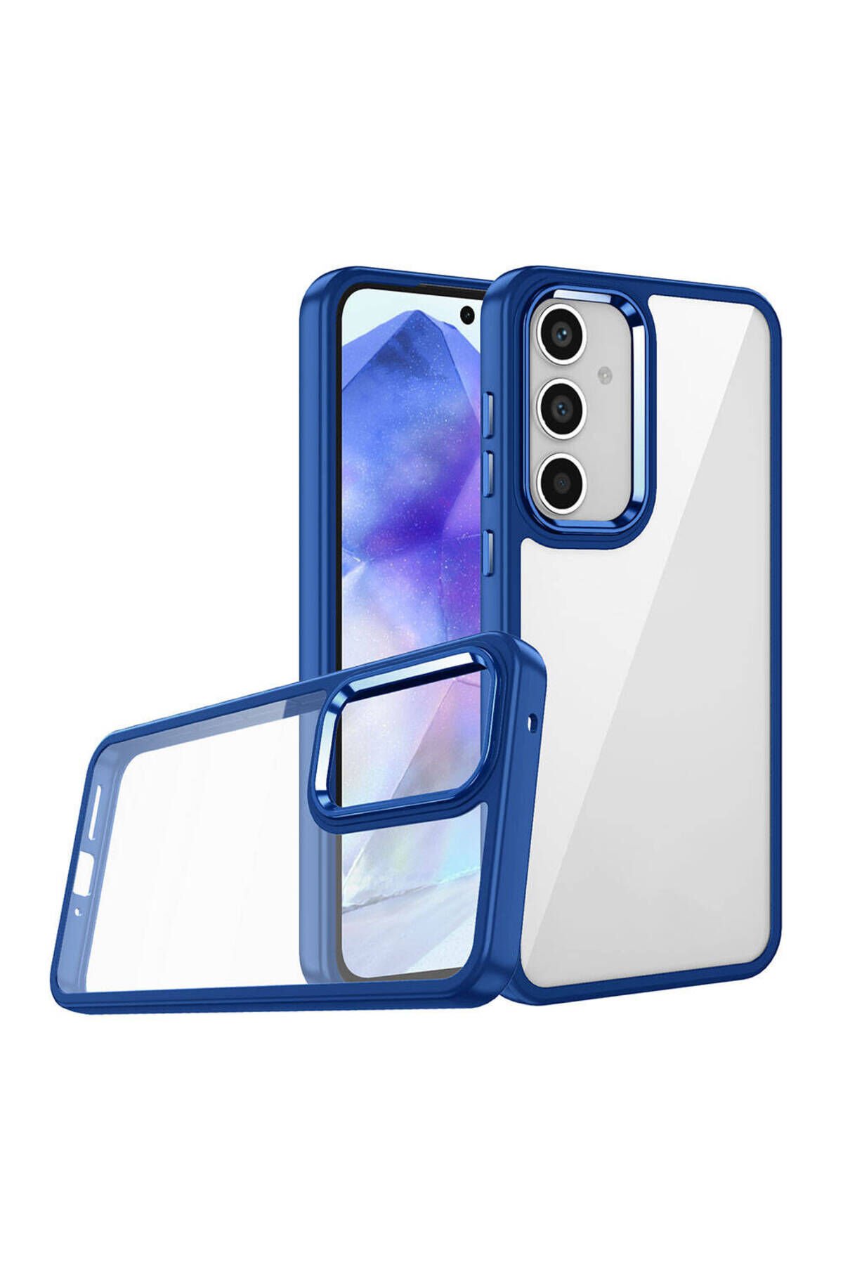 Galaxy A05S Kılıf BSAY Flora Kapak - Mavi Mavi