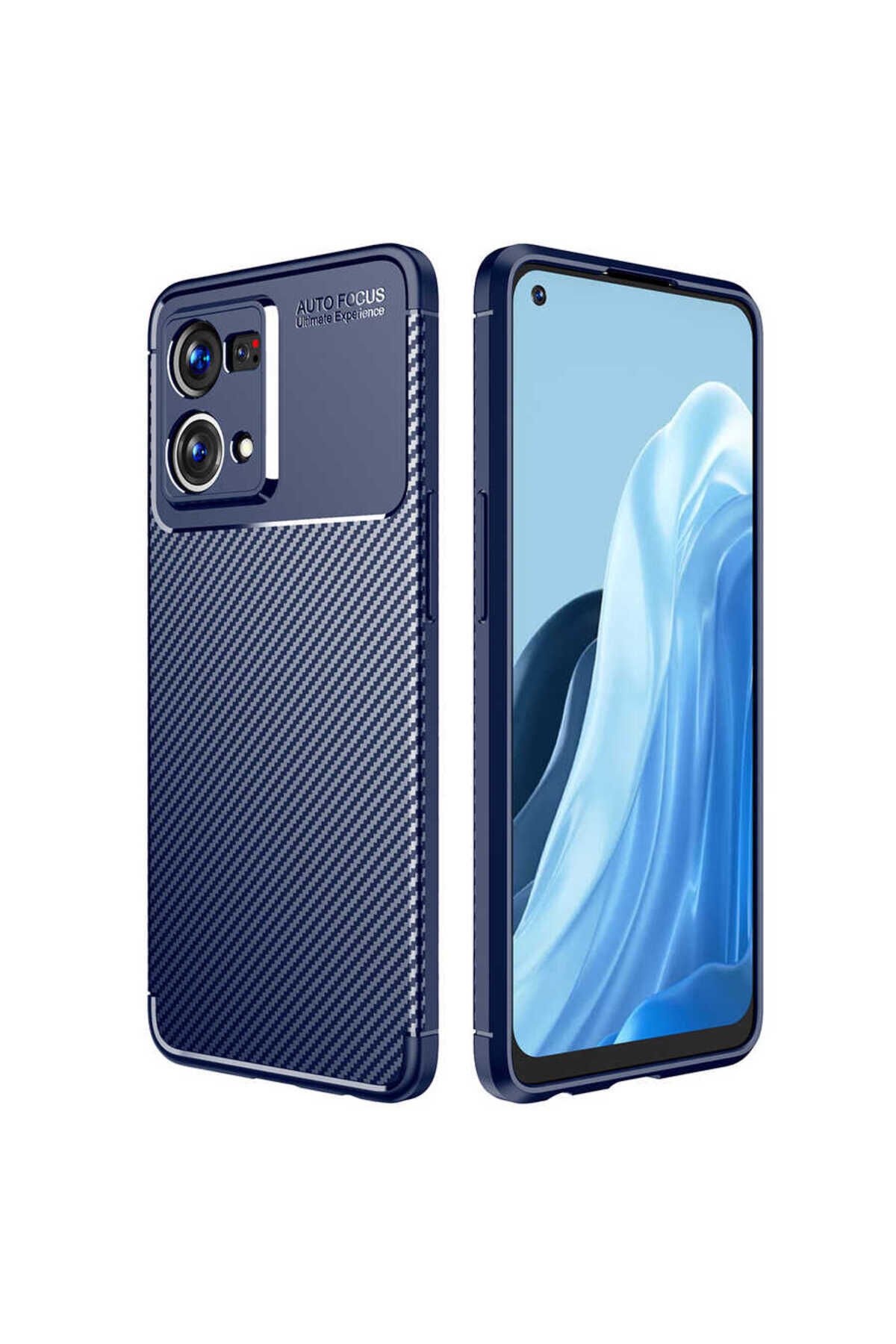 Reno 7 4G Kılıf ANKY Negro Silikon Kapak - Lacivert Lacivert