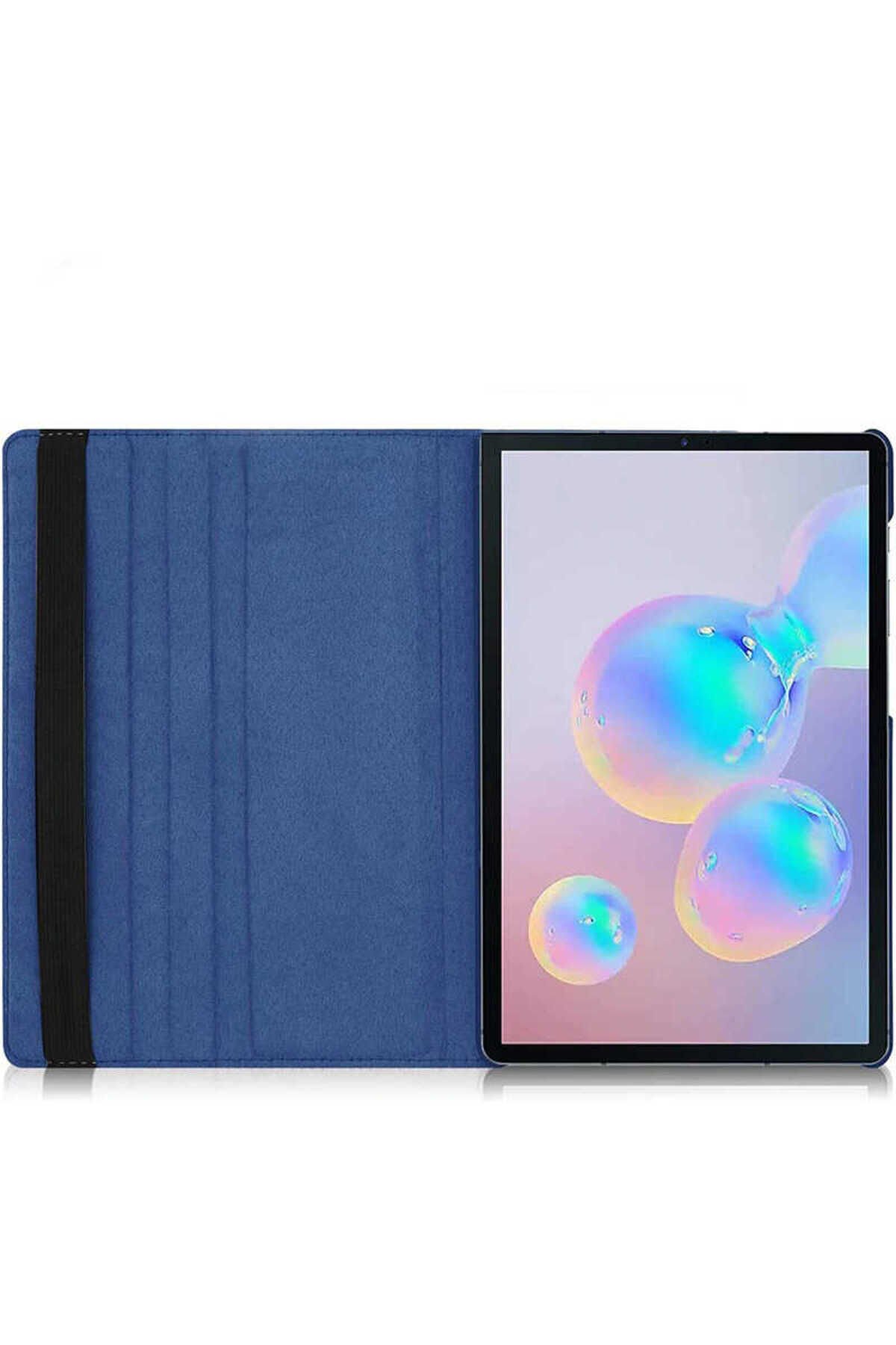 Galaxy Tab S7 Plus T970 Uyumlu MNC Dönebilen Standlı Kılıf-Mor Mor