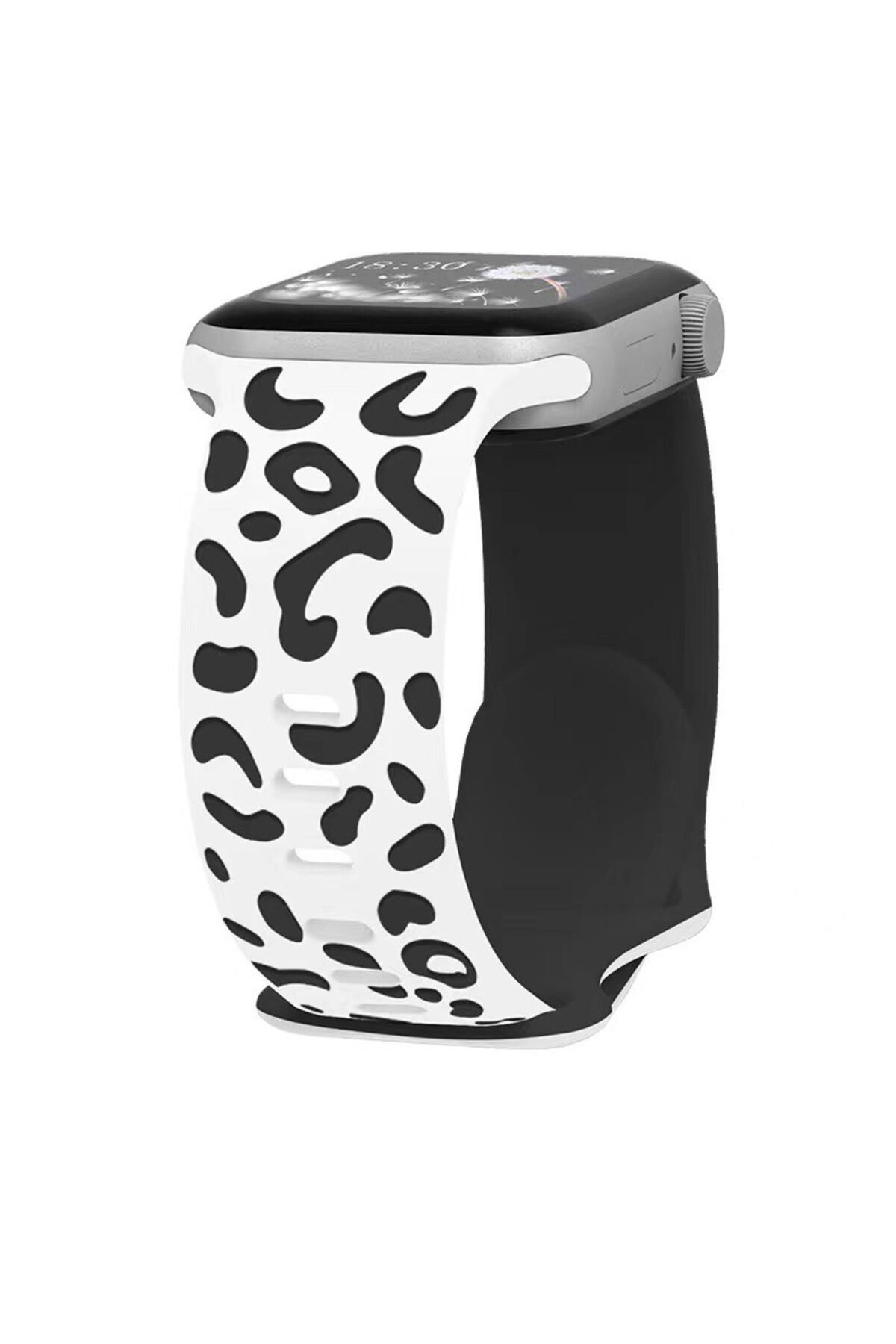 Watch 44mm CPPL KRD-140 Silikon Kordon Strap Kayış - Siyah-Kırmızı Siyah-Kırmızı