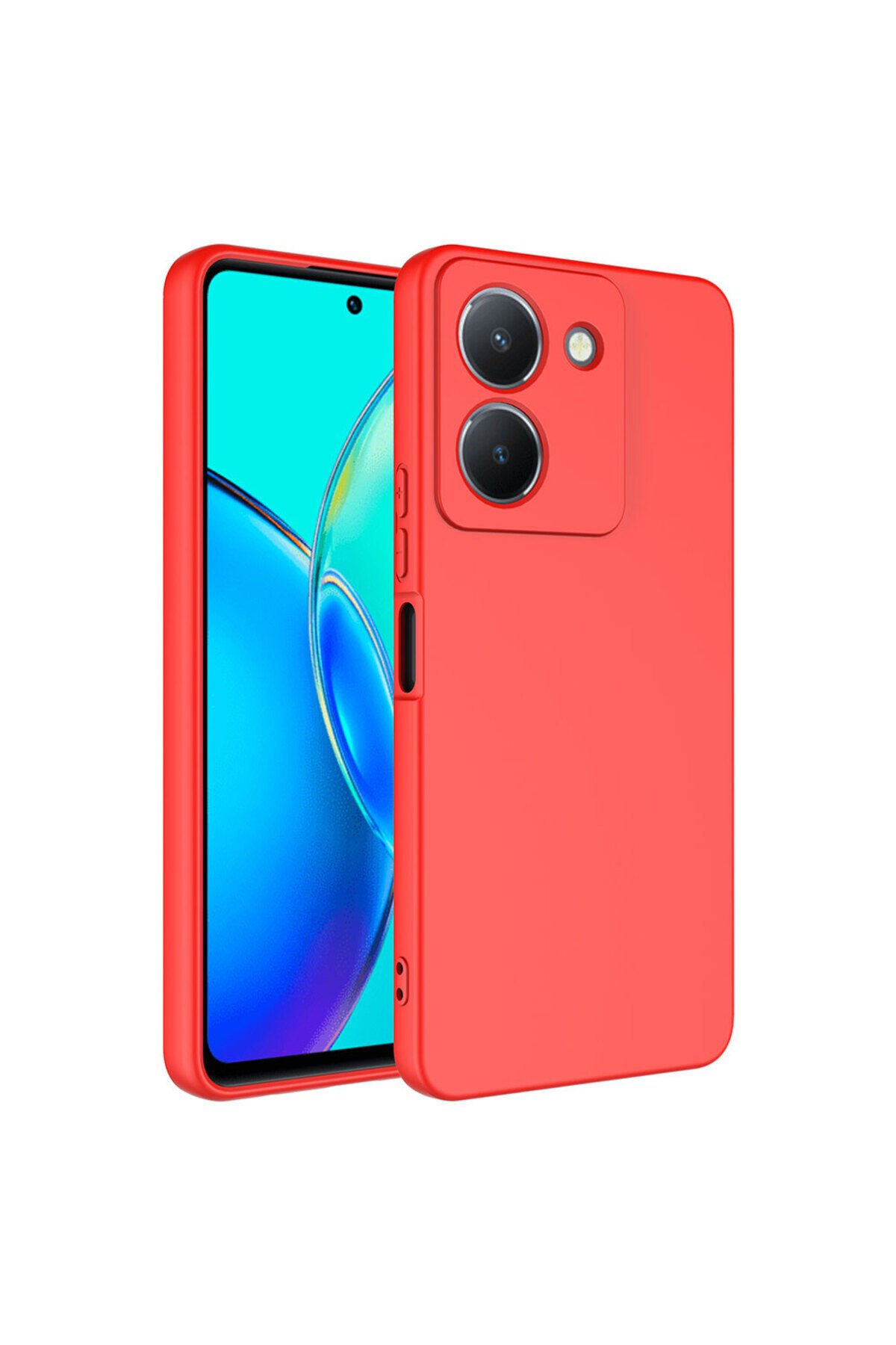 Vivo Y36 4G Kılıf BSAY Mara Lansman Kapak - Pembe Kırmızı