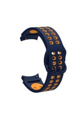 Galaxy Watch 4 44mm KRD-02 Uyumlu BSAY Kordon-Mavi-Sarı