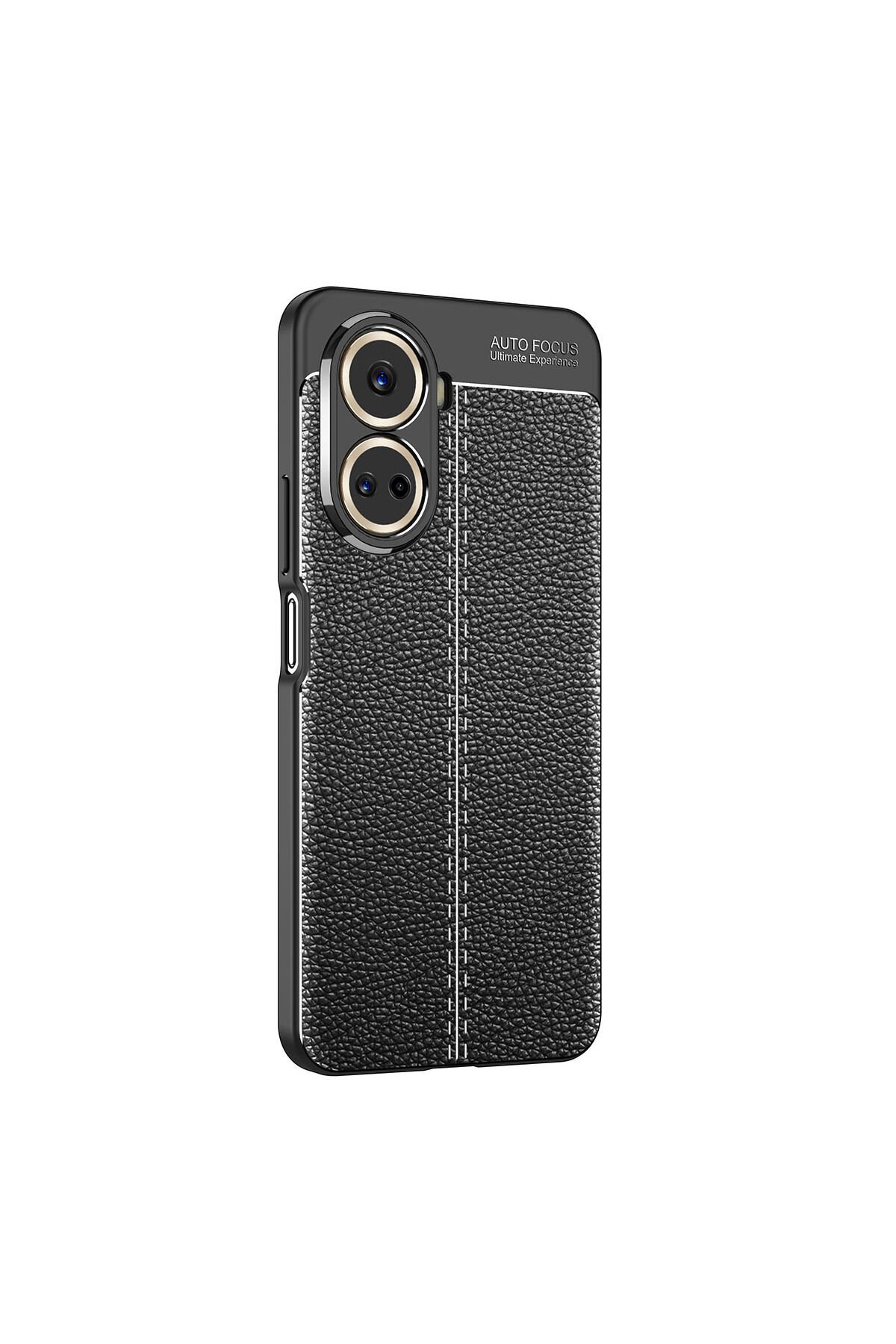 Huawei Nova 10 SE Kılıf BSAY Niss Silikon Kapak - Siyah Siyah