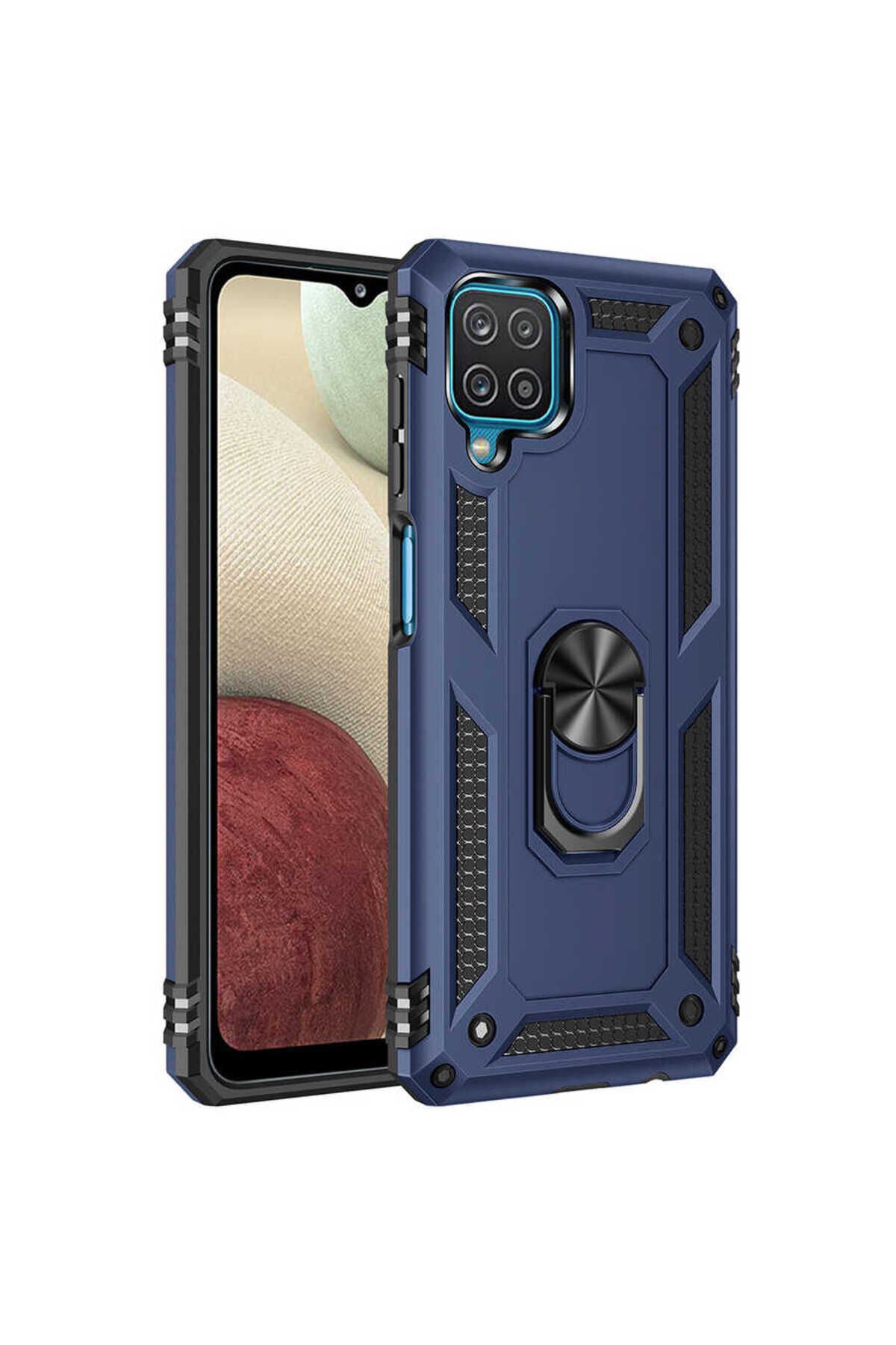 Galaxy M22 Kılıf BSAY Vega Kapak - Gri Mavi