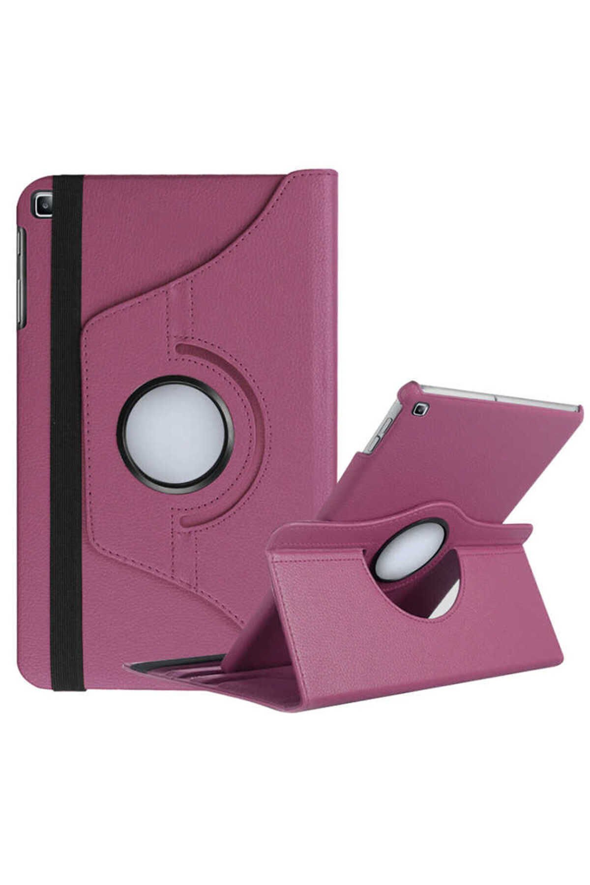 Galaxy Tab A 8.0 (2019) T290 Uyumlu MSRA Dönebilen Standlı Kılıf-Mor Mor