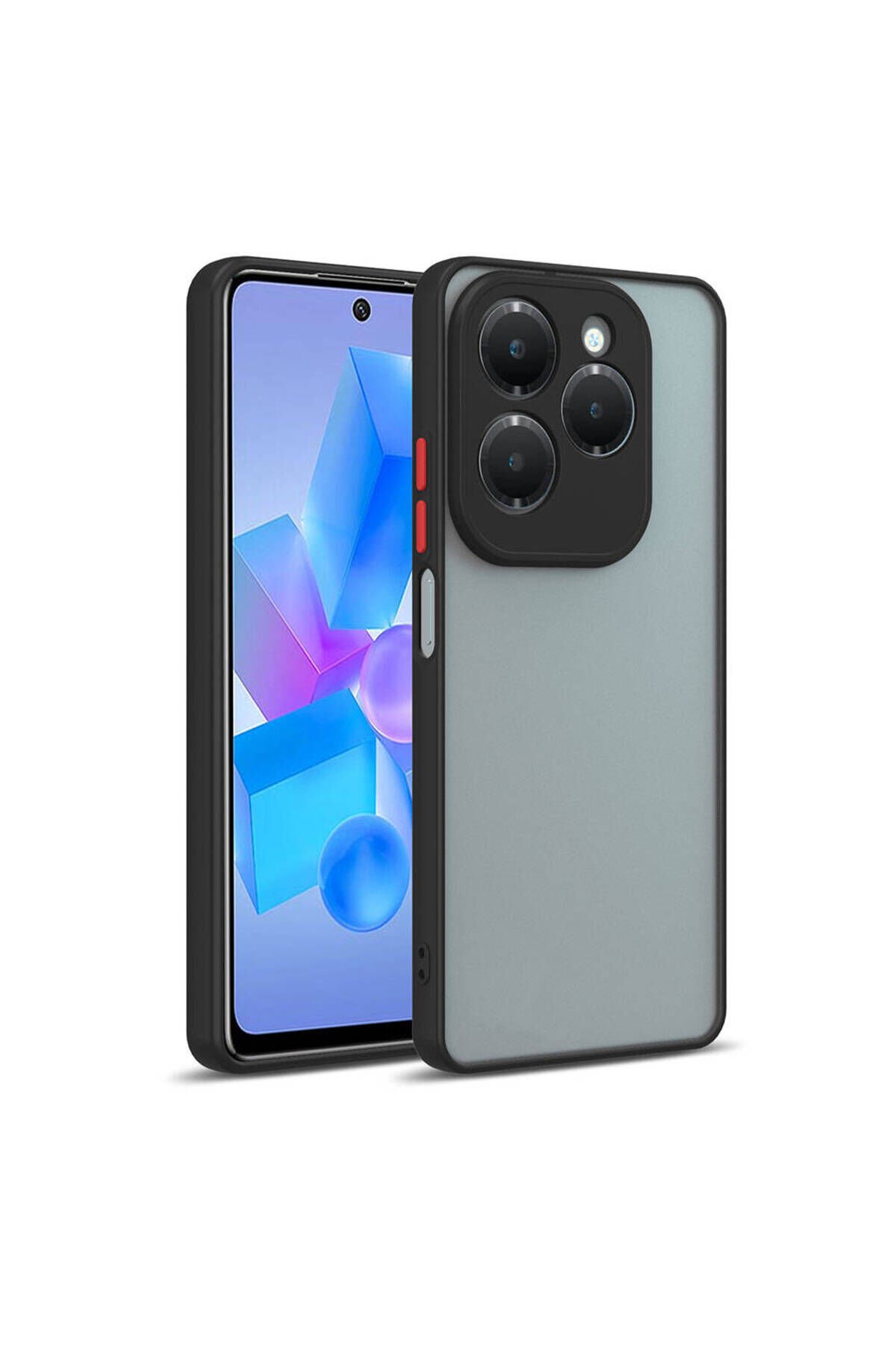İnfinix Hot 40i Kılıf BSAY Hux Kapak - Siyah Siyah