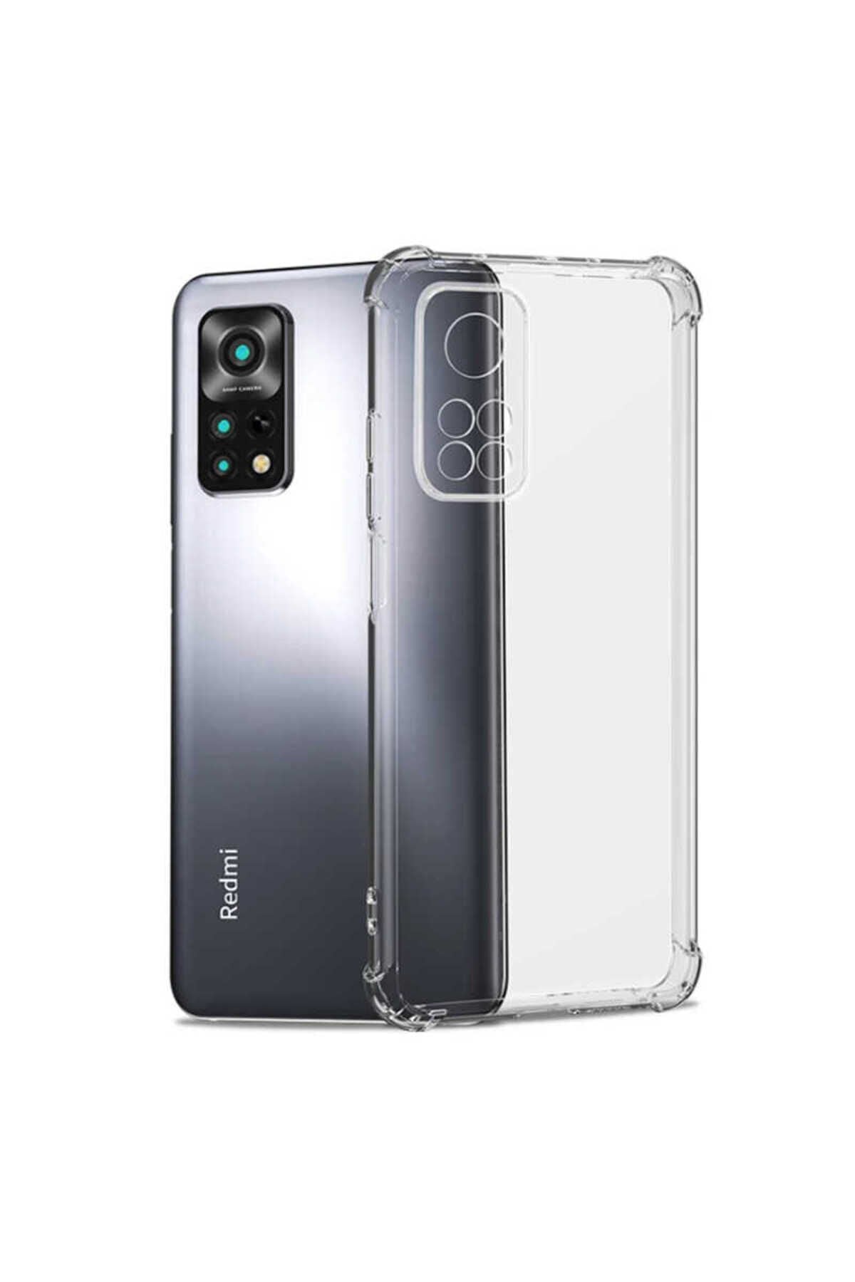 Redmi Note 11S Global Kılıf TKNC Kamera Korumalı Nitro Anti Shock Silikon - Renksiz Renksiz
