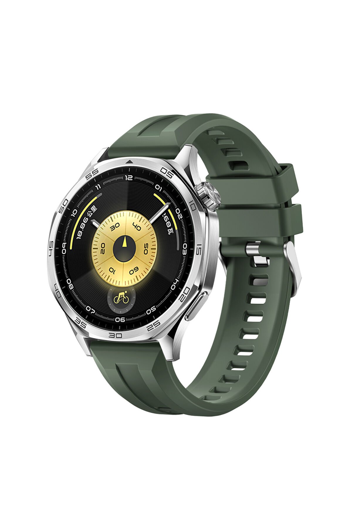 Huawei GT2 46mm BSAY KRD-148 22mm Silikon Kordon - Koyu Yeşil