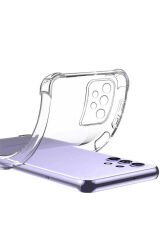 Galaxy A13 4G Kılıf GZST Kamera Korumalı Nitro Anti Shock Silikon - Renksiz Renksiz