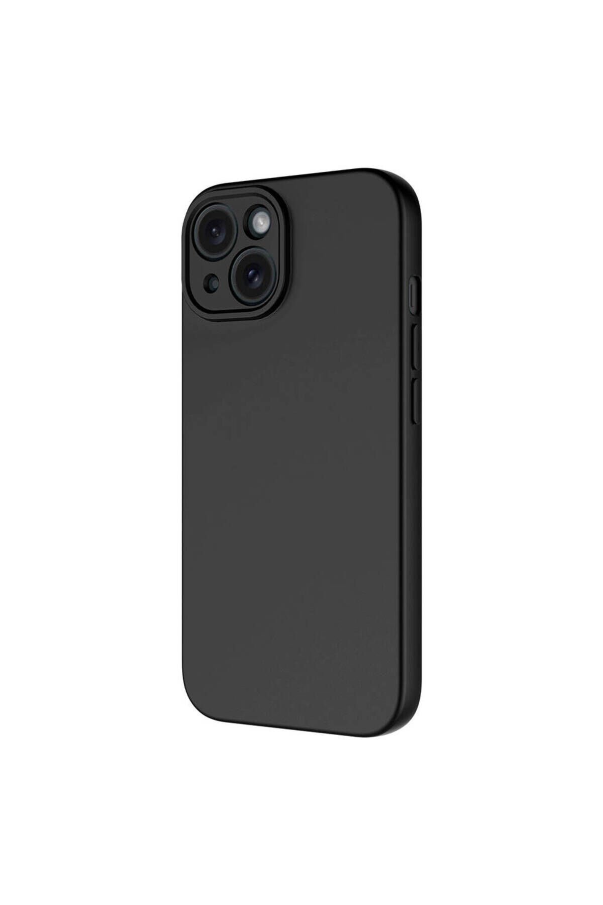 iPhone 15 Kılıf BSAY Mara Lansman Kapak-Siyah Siyah