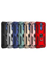 Huawei Mate 10 Lite Kılıf BSAY Vega Kapak - Mavi Kırmızı