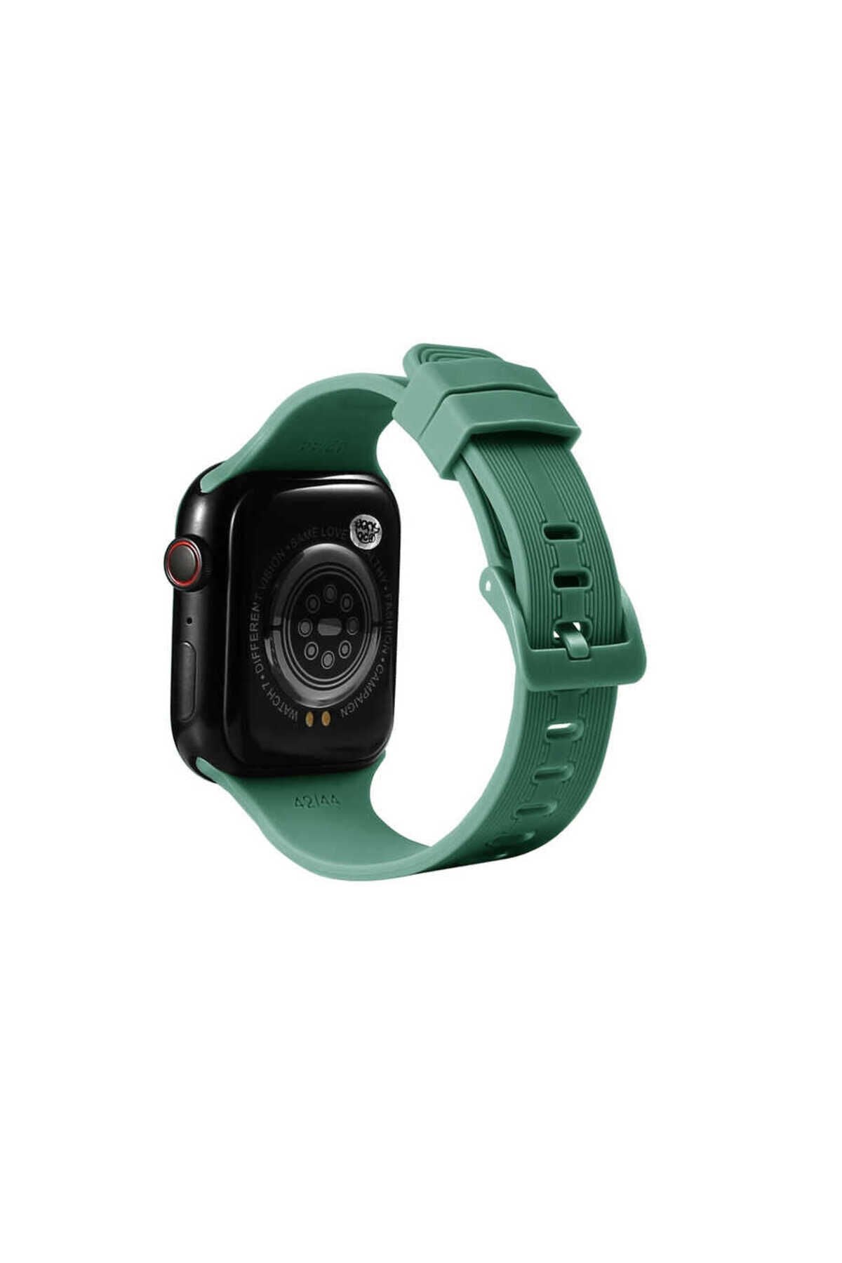 Watch 7 45mm KRD-23 Uyumlu BSAY Kordon-Kırmızı Yeşil