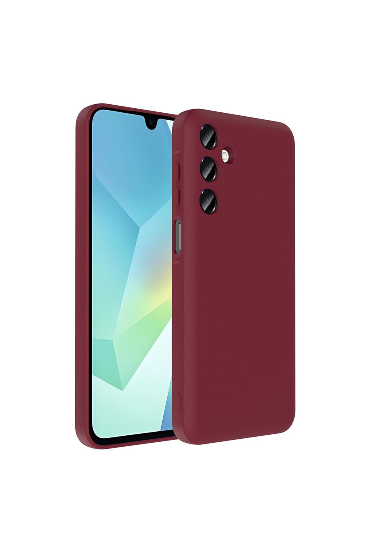 Galaxy A16 Kılıf Kamera Korumalı Kartlık Hazneli BSAY Vitra Kapak - Mürdüm