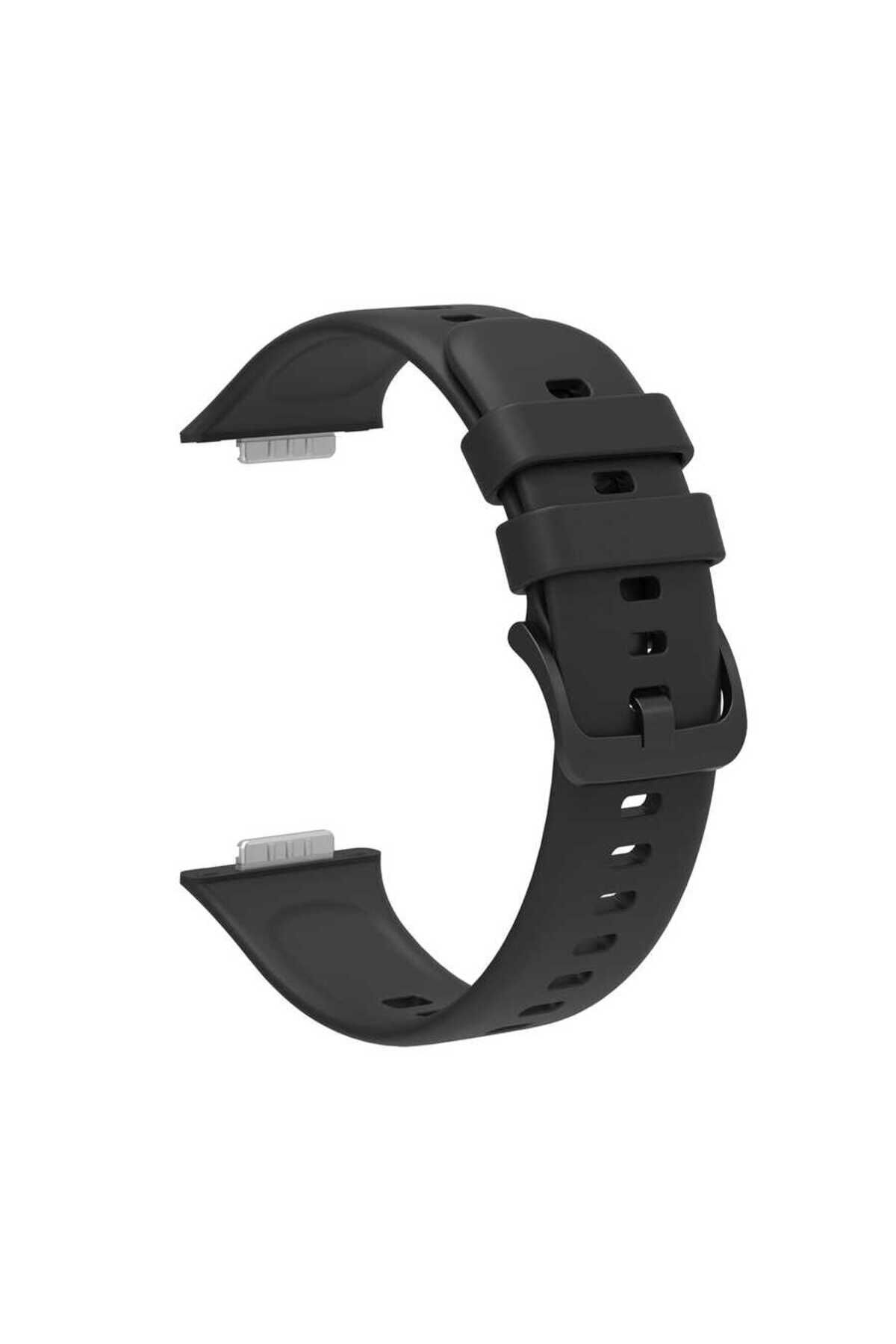 Huawei Watch Fit 2 KRD-43 Uyumlu BSAY Kordon-Kırmızı Siyah