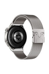 Amazfit Pace BSAY KRD-25 22mm Metal Hasır Kordon - Gri Gümüş
