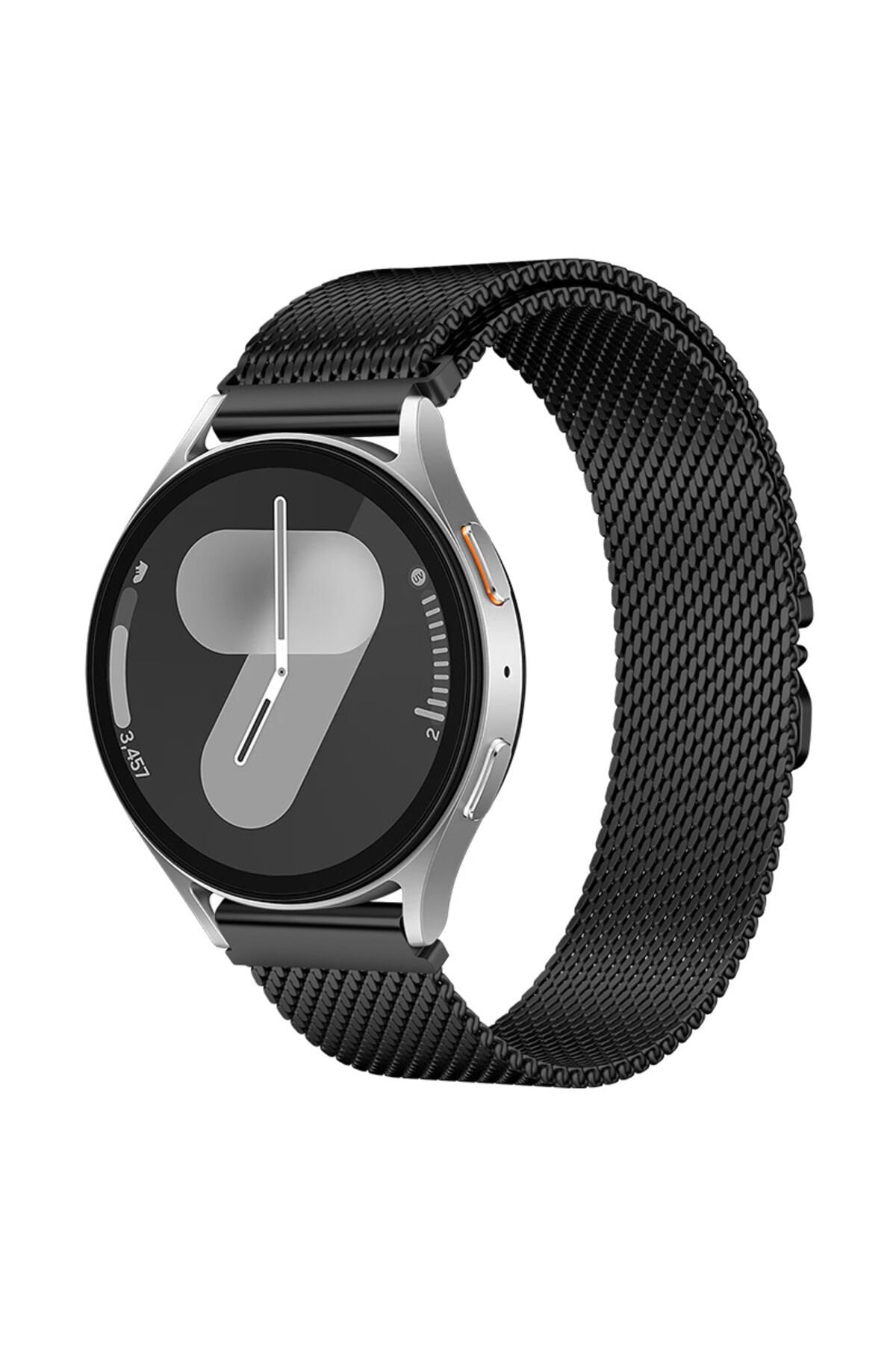 Amazfit Pace BSAY KRD-25 22mm Metal Hasır Kordon - Gri Siyah