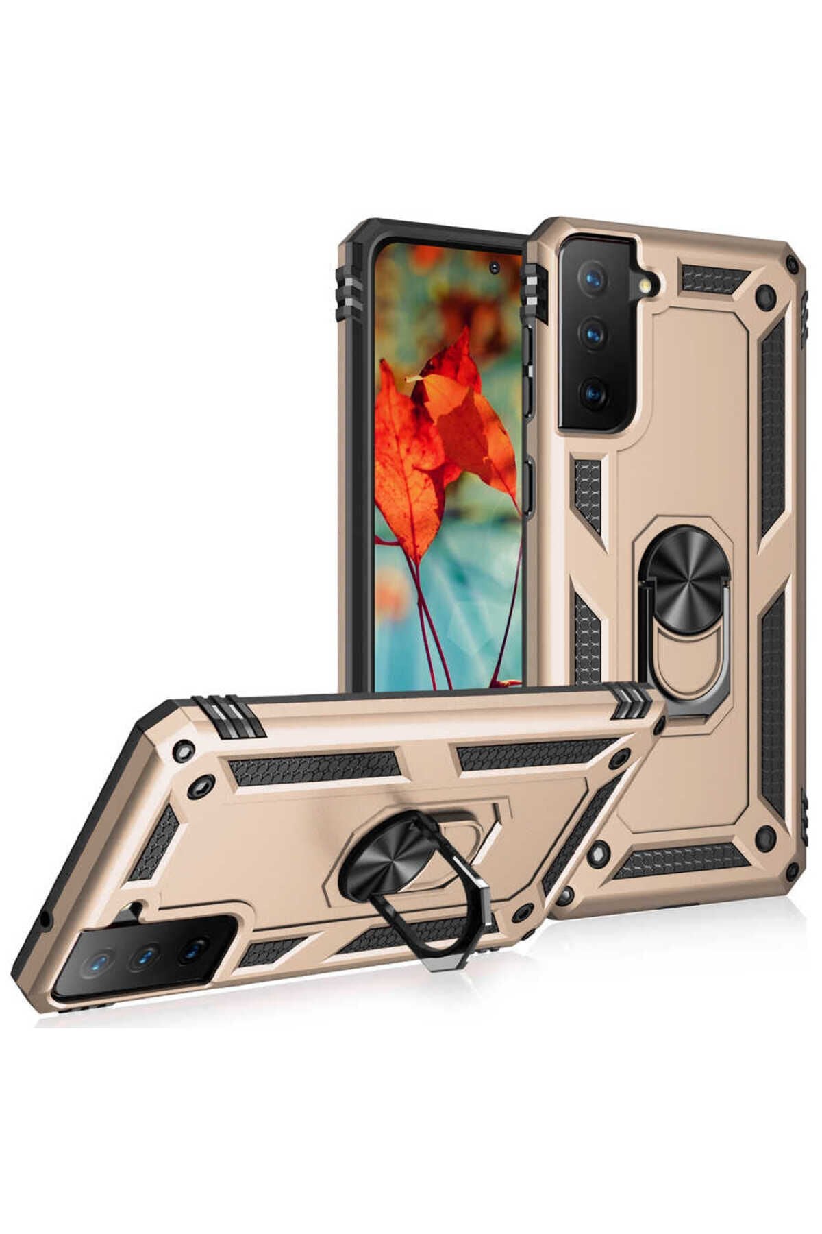 Galaxy S21 FE Kılıf CPPL Vega Kapak - Gold Gold