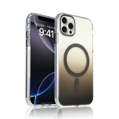 iPhone 15 Pro Max Kılıf M-safe Şarj Özellikli Transparan Renk Geçişli Zore Toros Kılıf