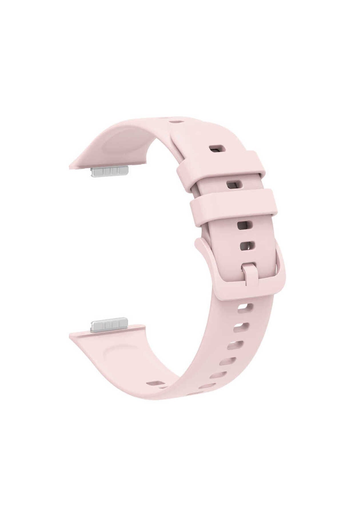 Huawei Watch Fit 2 KRD-43 Uyumlu BSAY Kordon-Kırmızı Pembe