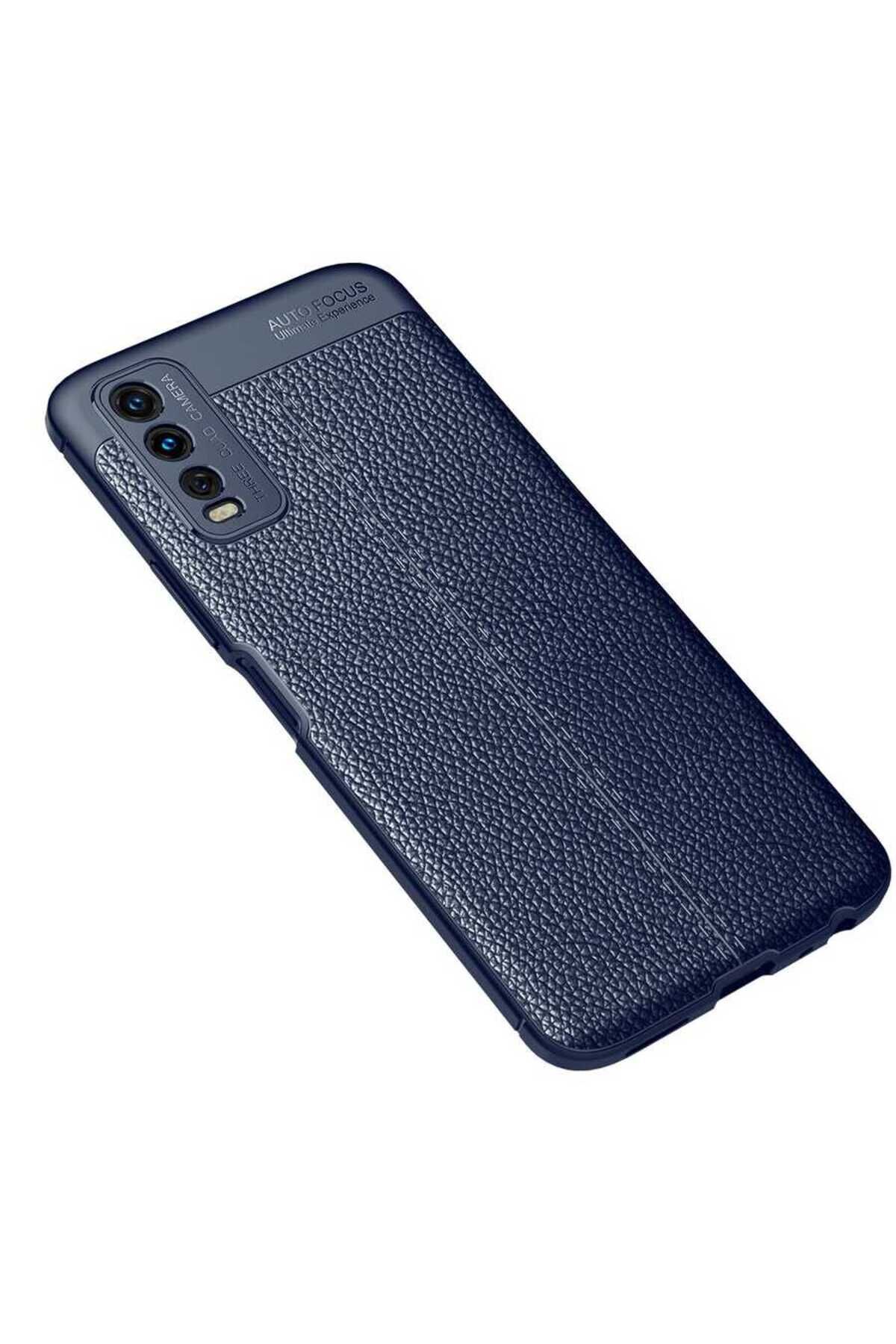 Vivo Y11S Kılıf BSAY Niss Silikon Kapak - Siyah Lacivert