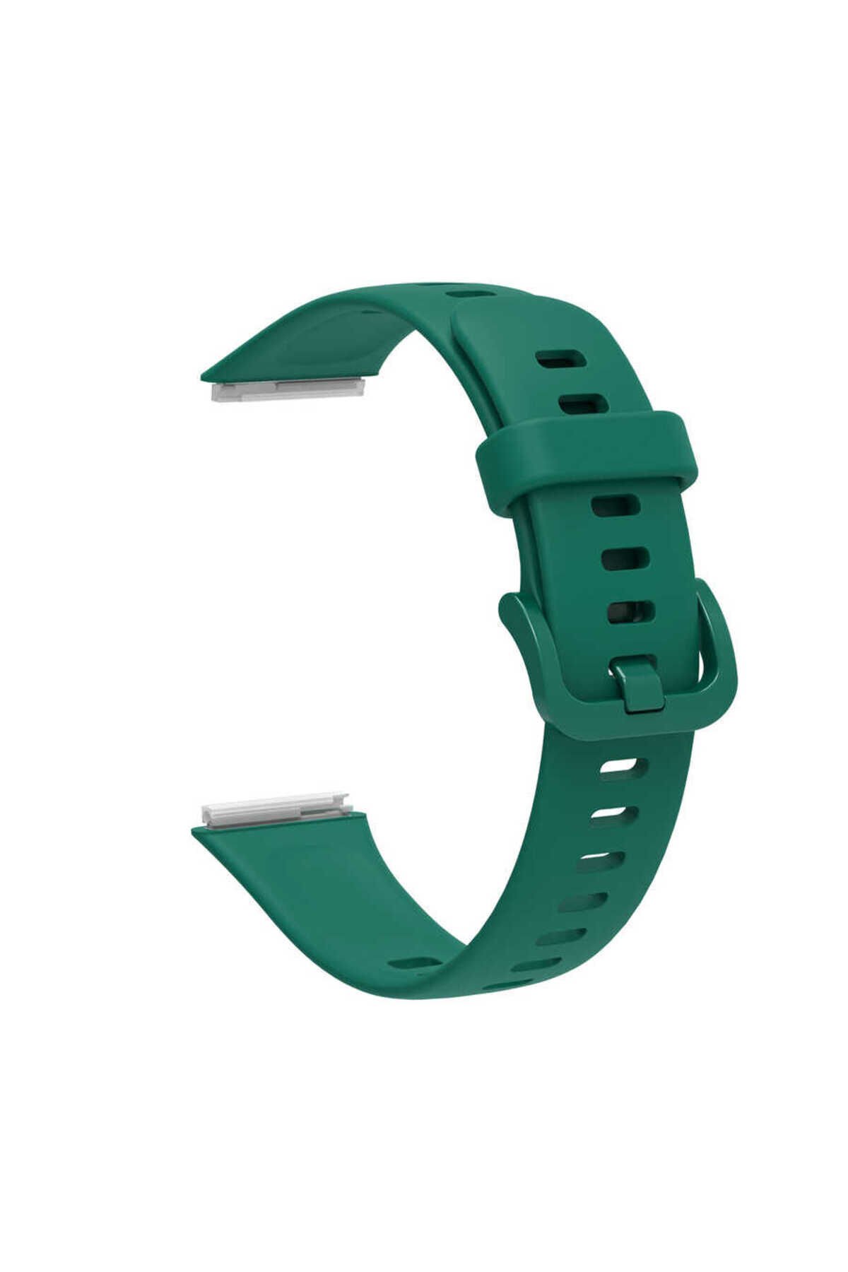 Huawei Band 7 KRD-71 Uyumlu BSAY Kordon-Yeşil Beyaz