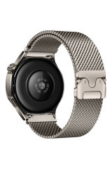 Galaxy Watch 3 45mm ASMA KRD-25 Metal Hasır Kordon - Gri Gümüş
