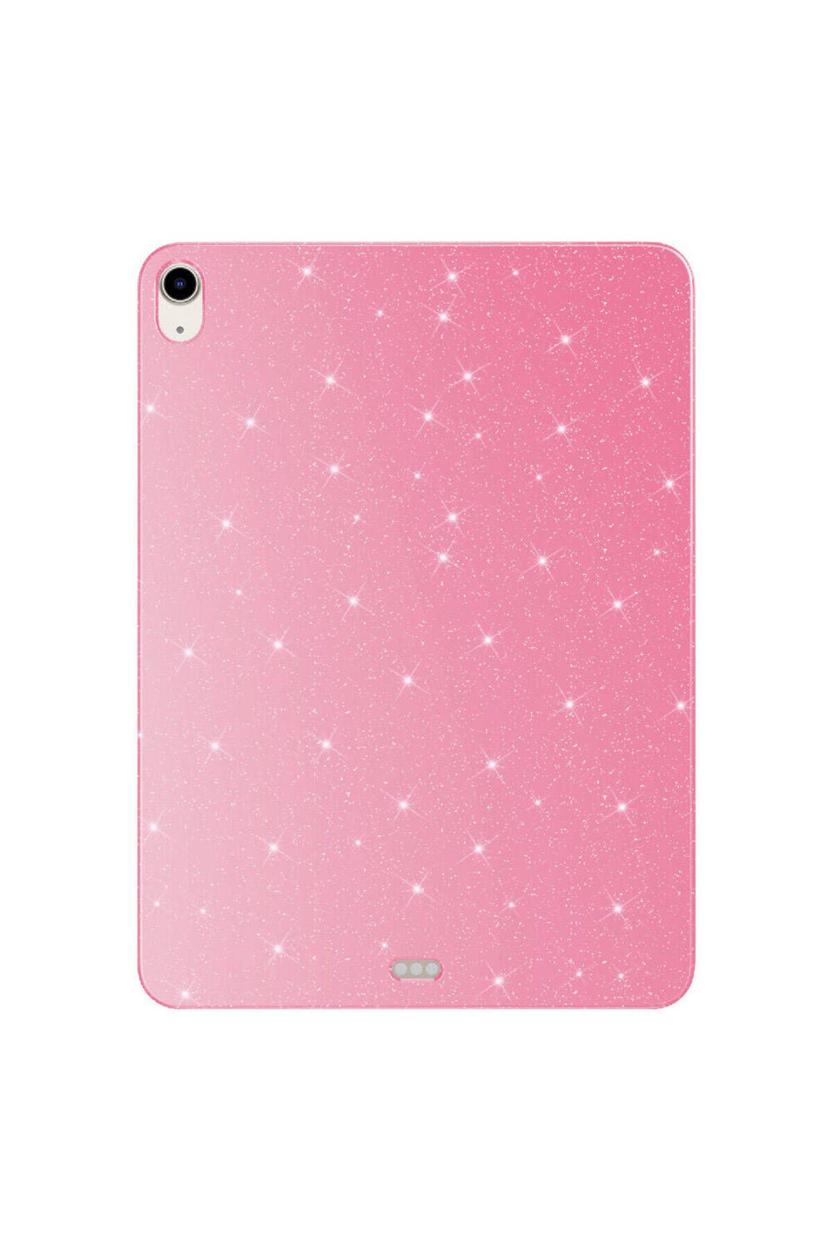 iPad Air 10.9 2022 (5 Nesil) Simli Parlak Görünümlü Uyumlu GZST Tablet Koton Kılıf-Pembe