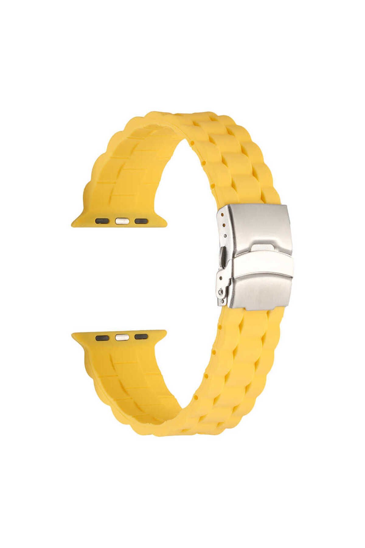 Watch 38mm KRD-72 Uyumlu BSAY Kordon-Sarı Sarı